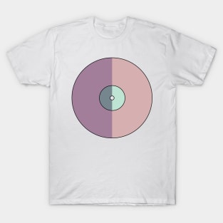 Vinyl Record - Pink + Blue T-Shirt